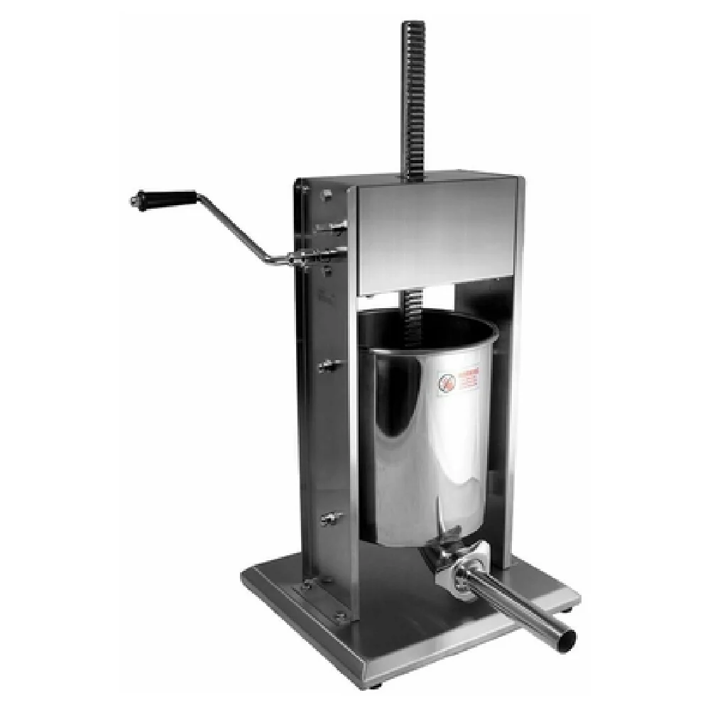 Alfa SS10V 10 lb Capacity Manual Vertical Sausage Stuffer Stainless Steel with 4 Tubes