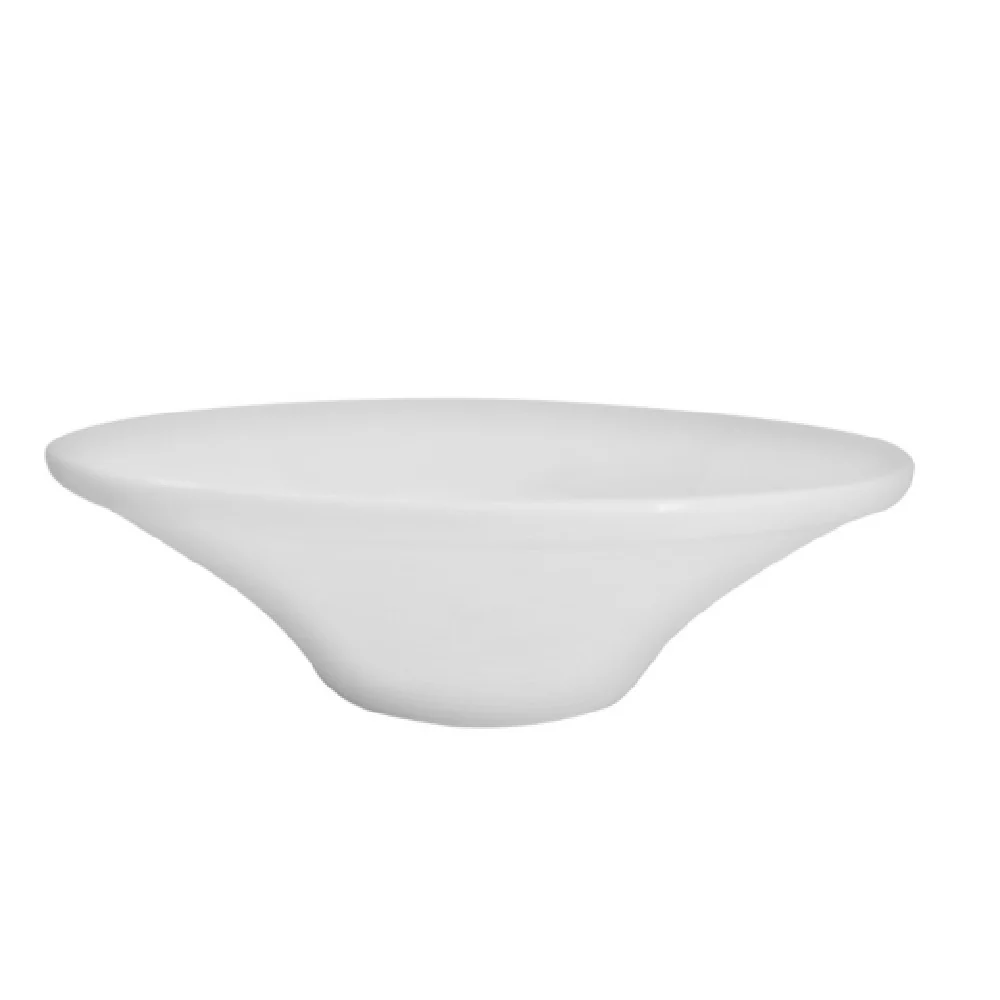 CAC China TST-F8 22 Oz Tulip Bowl Round Embossed Porcelain Super White
