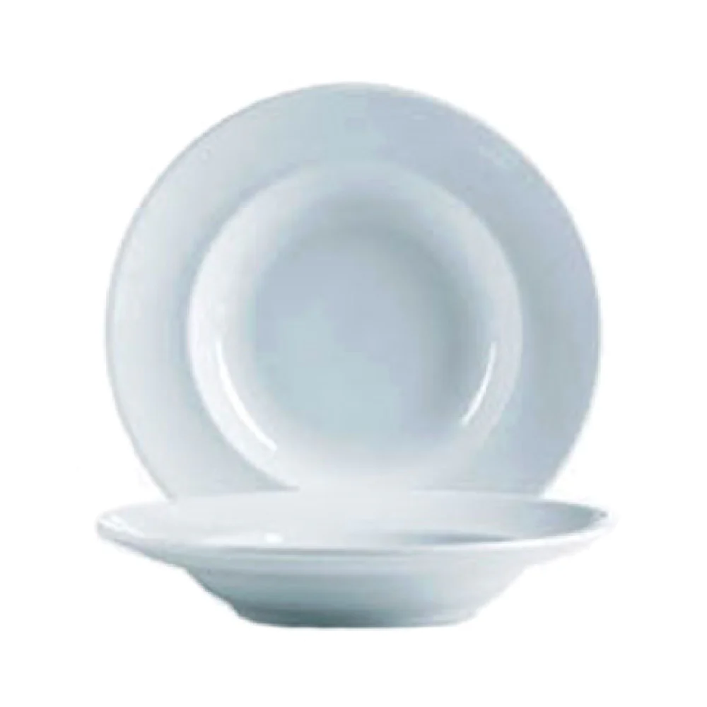 Arc Cardinal S1507 9.25 Inch Pasta Plate 8 Oz High Alumina Porcelain 24 Packs