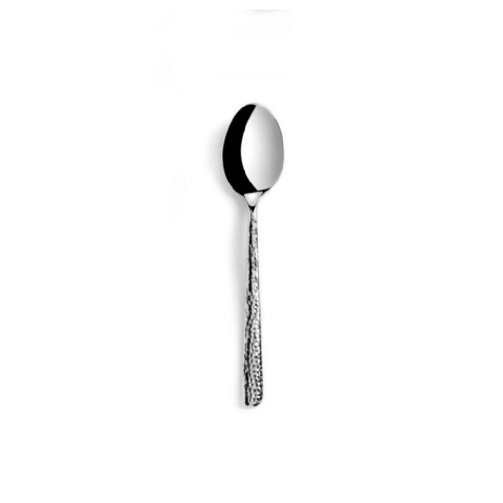 Revol 660082 7.29 Inch Dessert Spoon with Hammered Finish 18/10 Stainless Steel Revol 660082 7.29 Inch Dessert Spoon with Hammered Finish 18/10 Stainless Steel