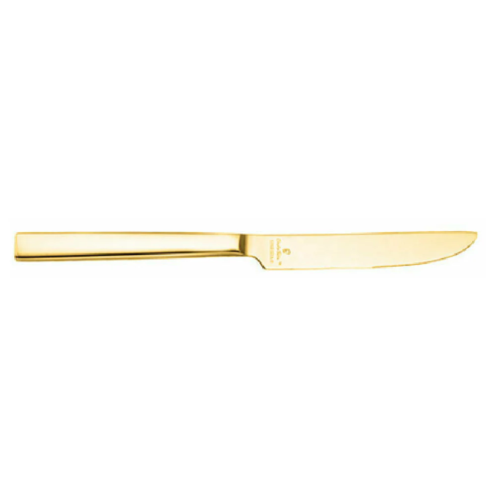 1880 Hospitality B408KDTF 9-1/2 Inch Blade 18/0 Stainless Steel Dinner Knife Gold Finish