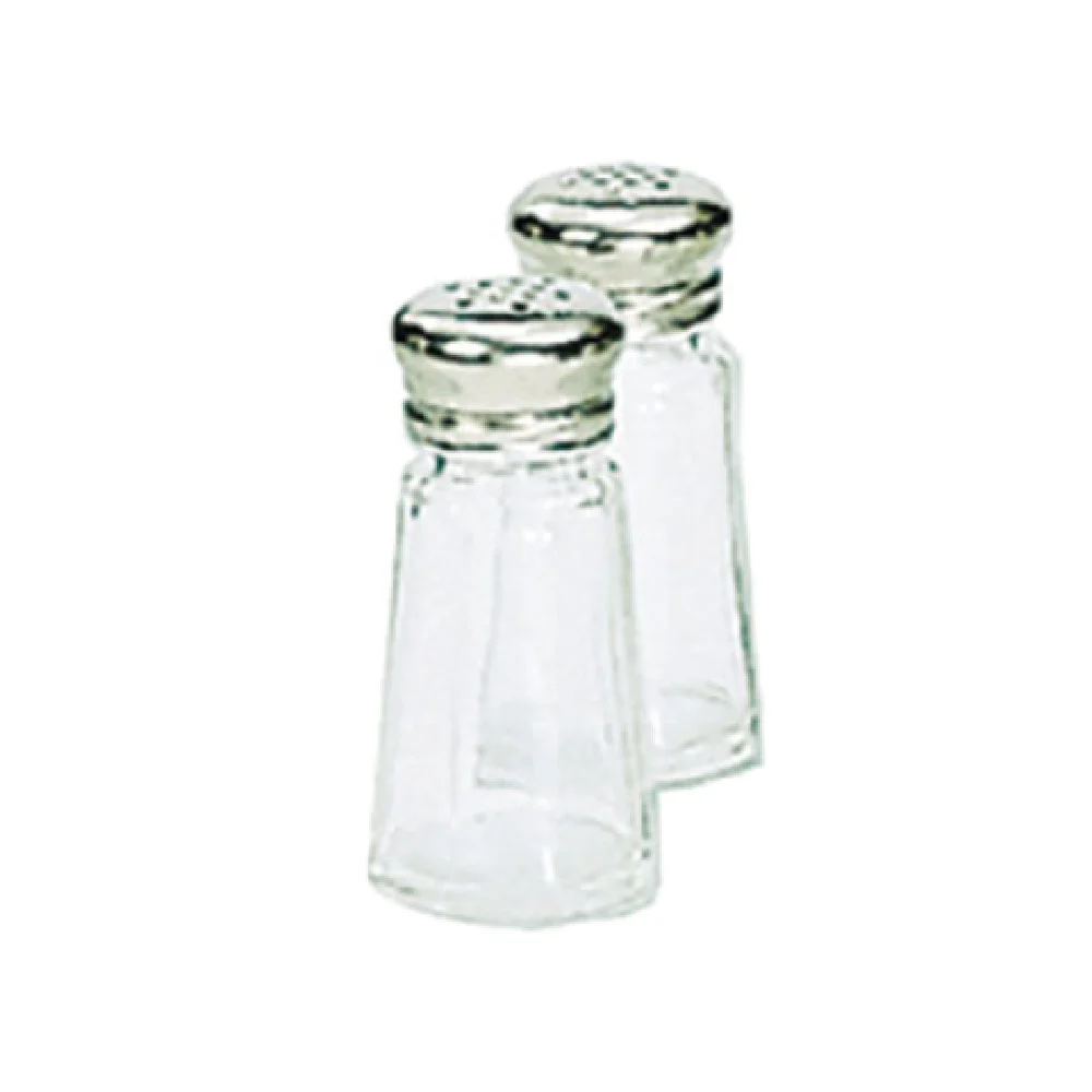 Admiral Craft SMT-1 1 Oz Salt Pepper Shaker Glass and Stainless Steel