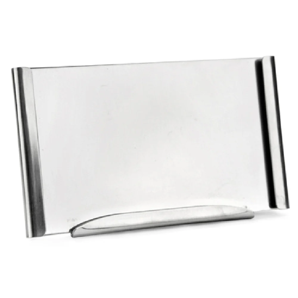 Steelite DW07373HKSS 3.85 Inch Card Holder Stainless Steel Tabletop Sign Steelite DW07373HKSS 3.85 Inch Card Holder Stainless Steel Tabletop Sign
