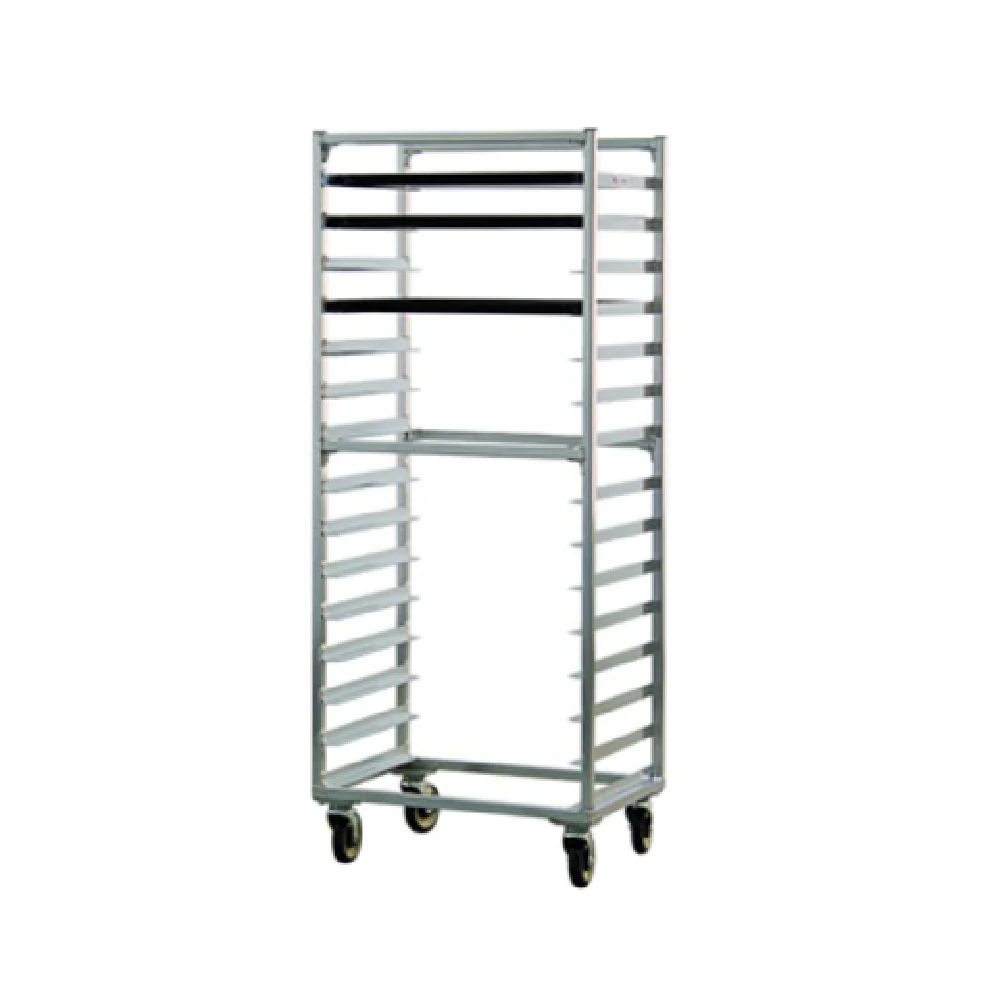 New Age Industrial 1332S 28 Inch Aluminum Bun Pan Rack Mobile Side Loading