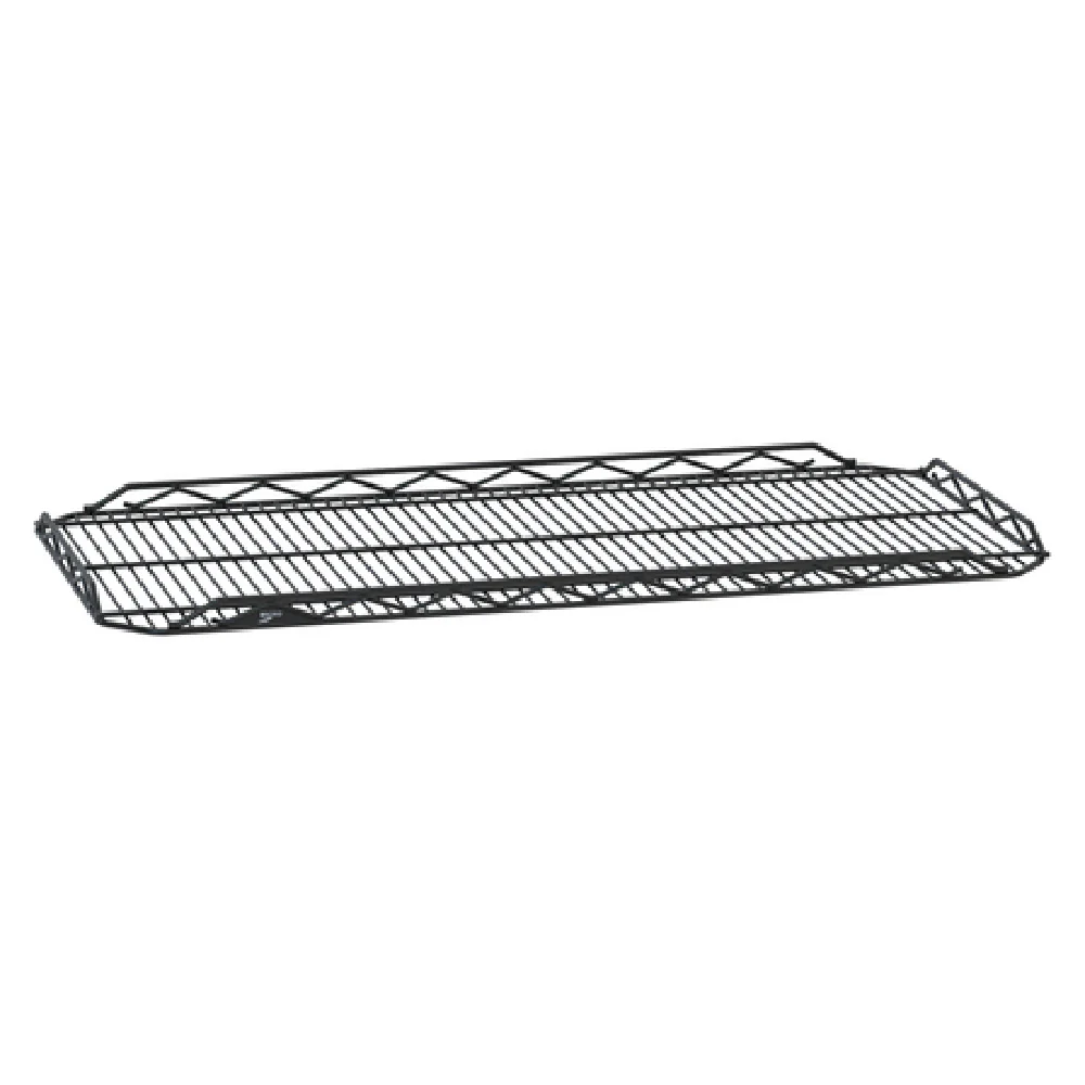 Metro HDM2136QBL 36 Inch Wire Drop Mat Shelf with Built-in Ledge Black Metro HDM2136QBL 36 Inch Wire Drop Mat Shelf with Built-in Ledge Black