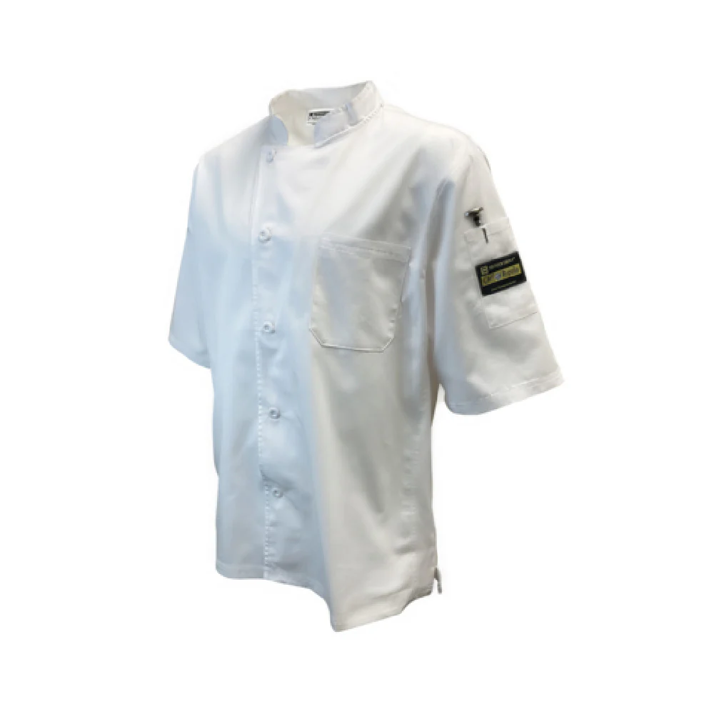 Thunder Group CJ710WH3XL 3x-large Cook's Shirt Ventilated Short Sleeve White Poly/Cotton Thunder Group CJ710WH3XL 3x-large Cook's Shirt Ventilated Short Sleeve White Poly/Cotton