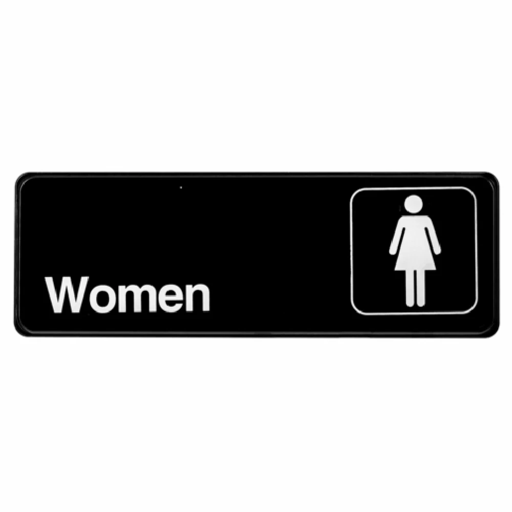 Alpine Industries ALPSGN-19 9 Inch Women Sign Compliance with Braille Self Adhesive