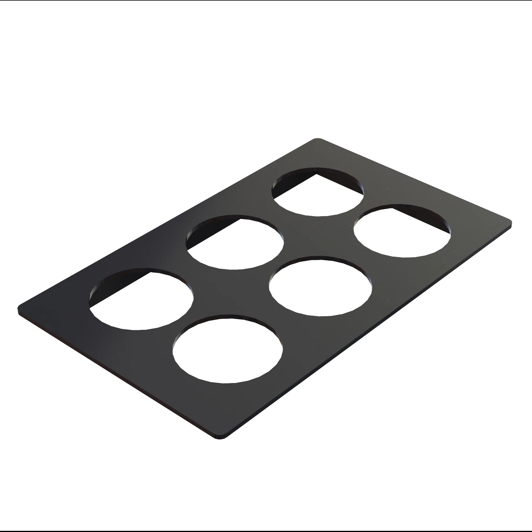 Tablecraft CW5126HGN 25-3/4 Inch Cold Food Template Single Well Aluminum Green