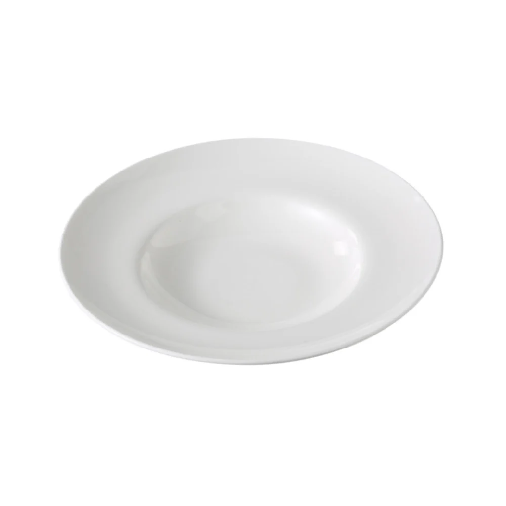 Yanco VS-810 10 Inch 15 Oz Round Bowl White China with Glazed Finish