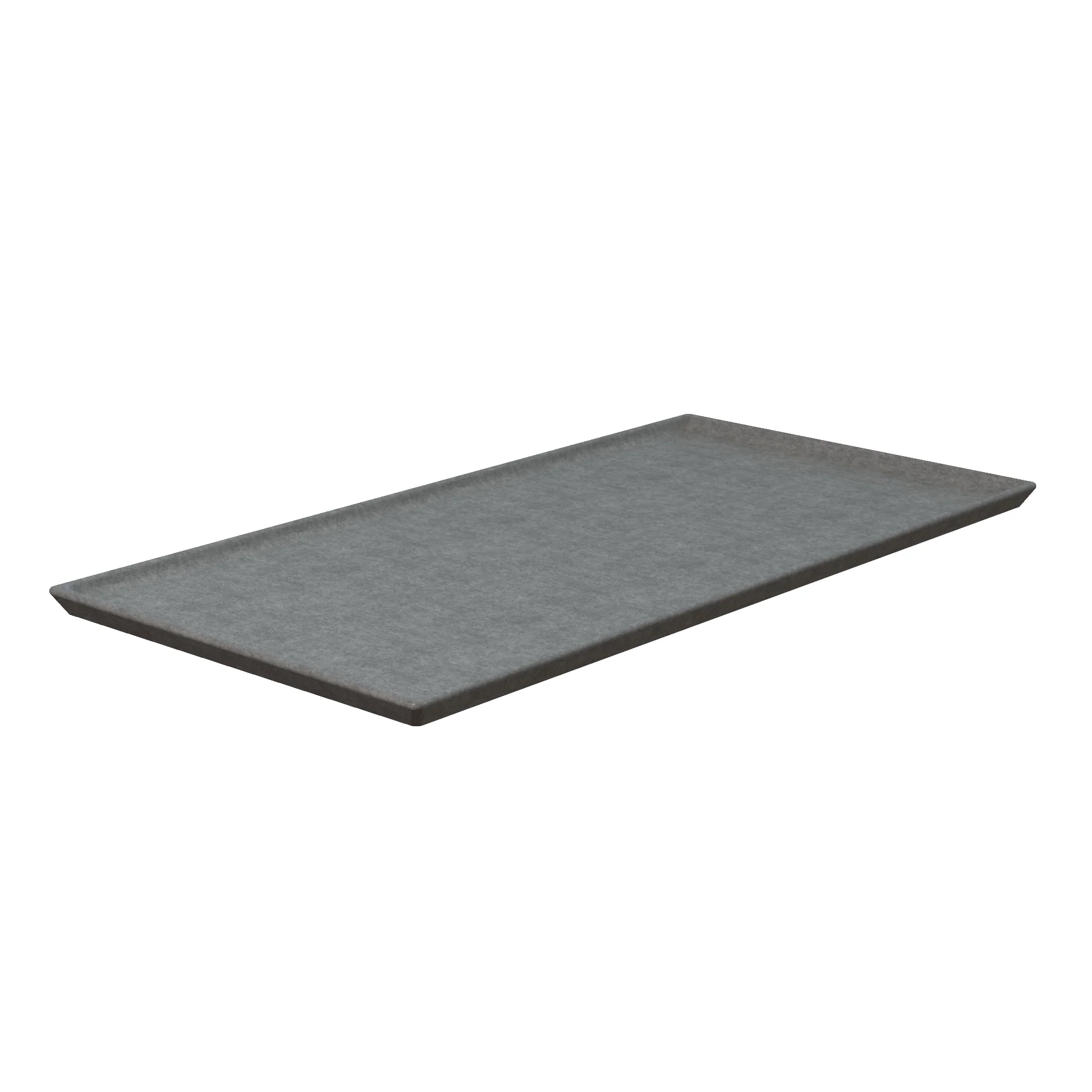 Tablecraft CW2106GR 13-1/4 Inch Cold Holding Platter Aluminum with Duracoat Finish