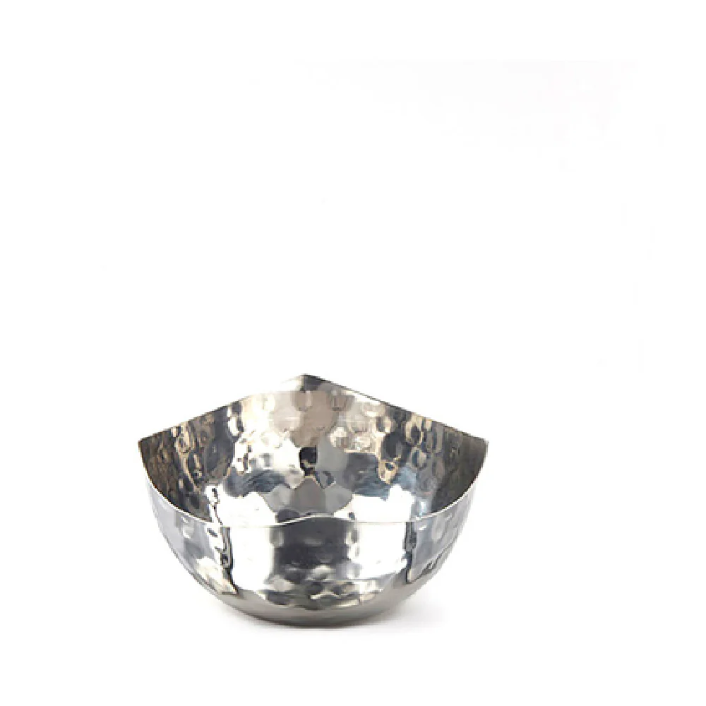 American Metalcraft SBH450 9-1/2 Oz Snack Bowl Stainless Steel Hammered Finish