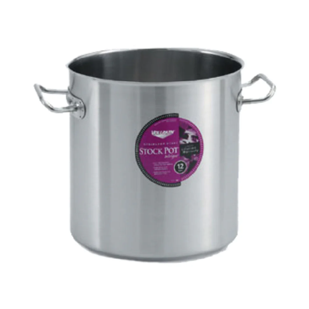 Vollrath 47726 76 Quart Stock Pot with Stainless Steel and Aluminum Clad Bottom