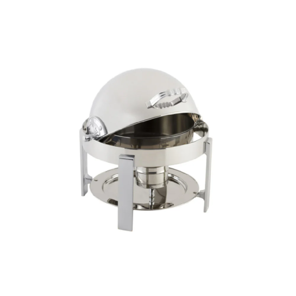 Bon Chef 20014CH 3 Quart Round Chafer with Contemporary Legs and Chrome Trim Bon Chef 20014CH 3 Quart Round Chafer with Contemporary Legs and Chrome Trim
