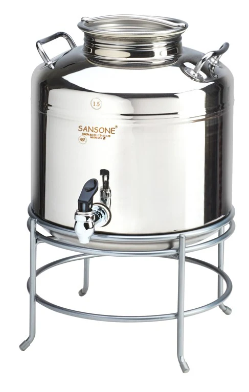 Cal Mil 3497-3-55 14 Inch Beverage Dispenser 3 Gallon Screw Top Stainless Steel