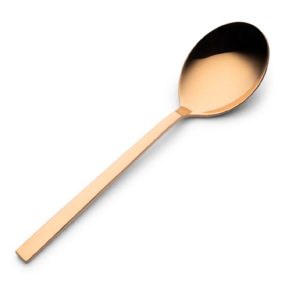 Bon Chef S3803RG 7.13 Inch Bouillon Spoon Rose Gold PVD Coated Mirror Finish Stainless Steel