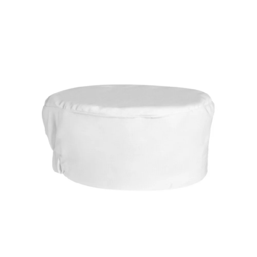 Chef Approved 167PBXLWSC Chef's Hat Regular Size White Poly-cotton Blend