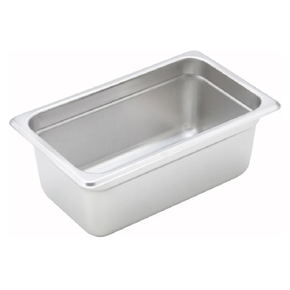 Winco SPJM-404 1/4 Size Steam Table Pan 24 Gauge Stainless Steel with Anti-jamming Winco SPJM-404 1/4 Size Steam Table Pan 24 Gauge Stainless Steel with Anti-jamming