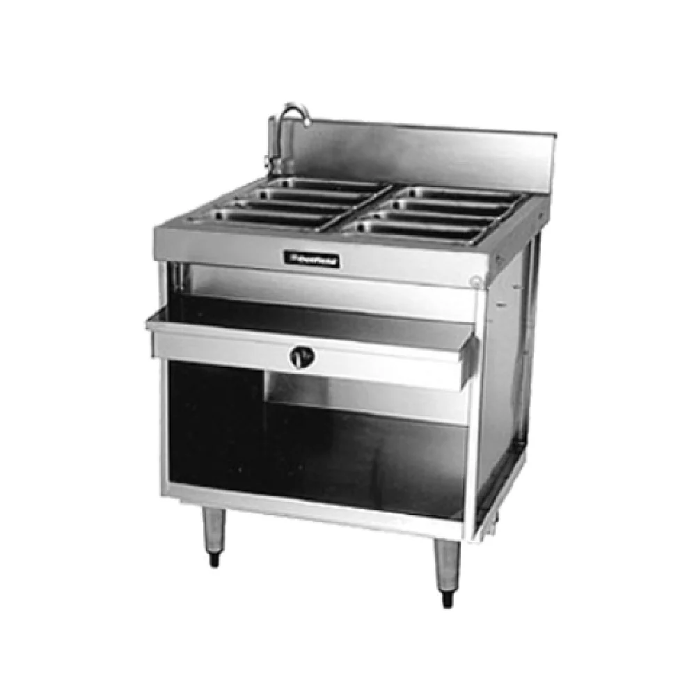 Delfield F14EW232_120-240/60/1 32 Inch Hot Food Electric Serving Counter with 2 Pan