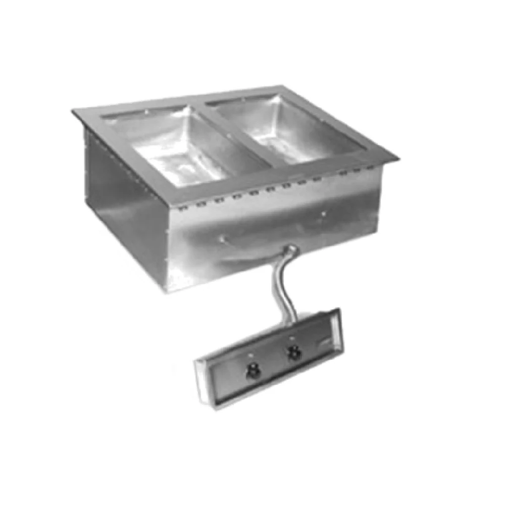 Eagle SGDI-2-240T6 Electric Hot Food Well Unit Drop-in Stainless Steel with Individual Pans