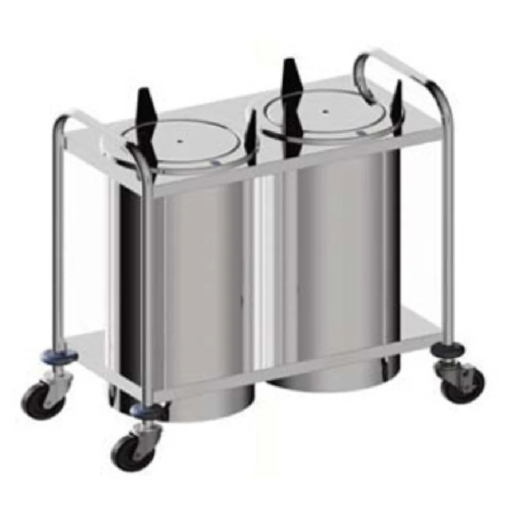 Atlas Metal MOPD4H-6-1/2 24 Inch Heated Plate Dispenser Open Frame Stainless Steel
