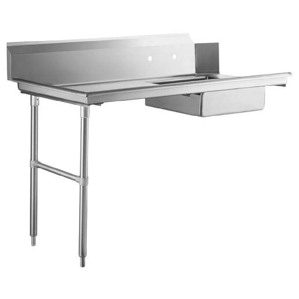 Omcan 47748 72 Inch Soiled Dishtable with Sink Left Side Stainless Steel Omcan 47748 72 Inch Soiled Dishtable with Sink Left Side Stainless Steel