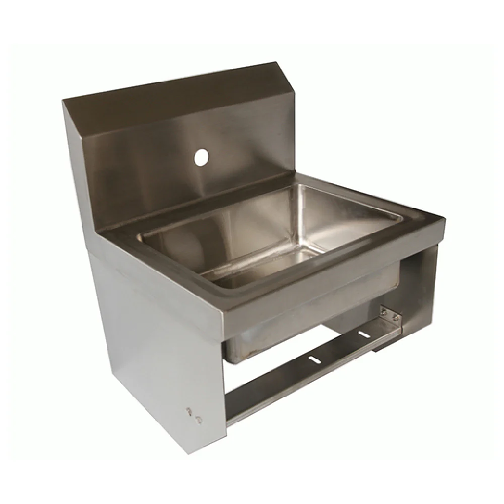 NBR Equipment HS2-W1-KB 14 Inch Handsink with Splash Mount Faucet Hole and Crumb Cup NBR Equipment HS2-W1-KB 14 Inch Handsink with Splash Mount Faucet Hole and Crumb Cup