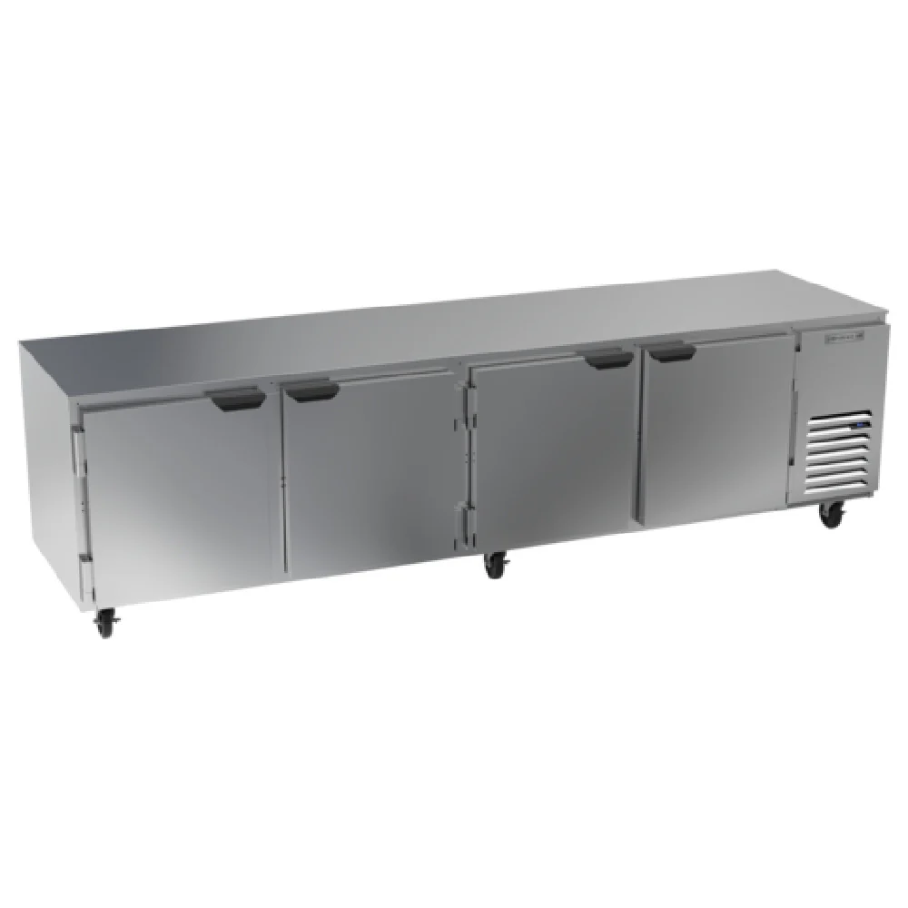 Beverage Air UCR119AHC 118 Inch Undercounter Refrigerator 40.12 cu ft Four Section Stainless Steel