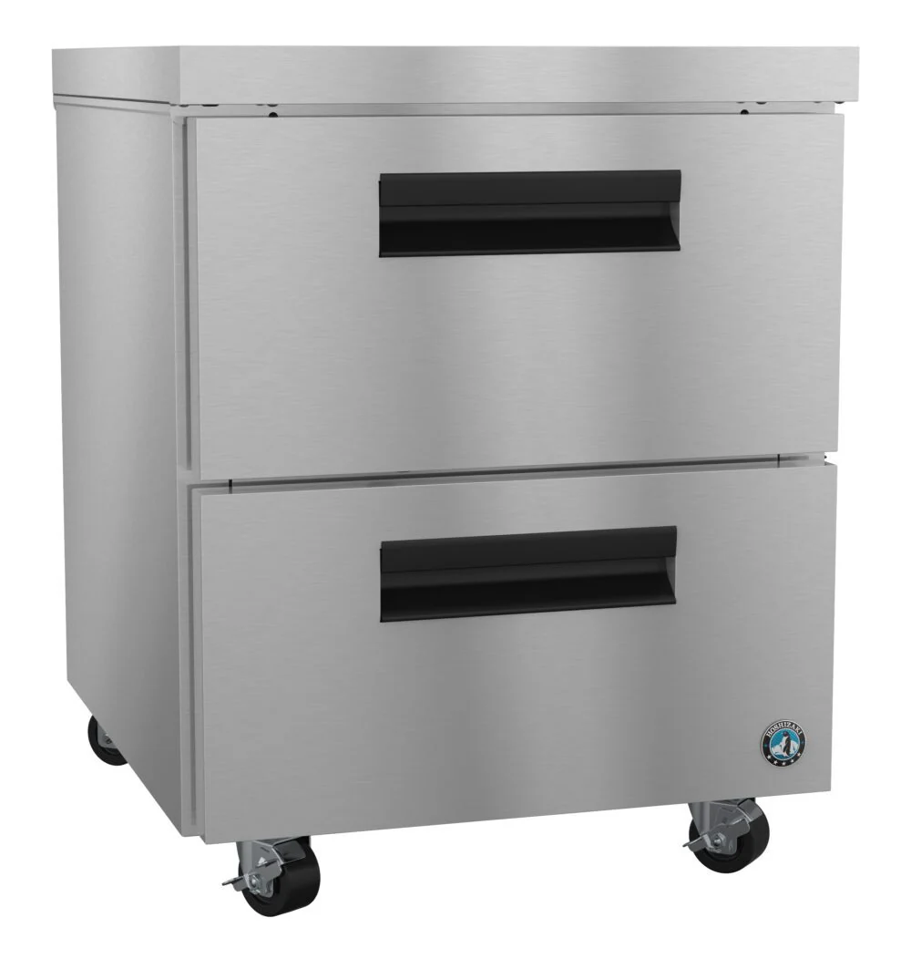 Hoshizaki UF27B-D2 27 Inch Undercounter Freezer 7.2 Cu Ft Stainless Steel Drawers