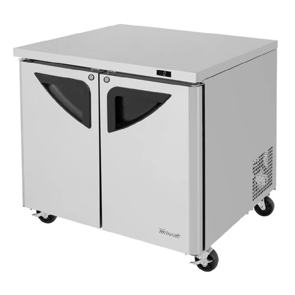 Turbo Air TUF-36SD-N 36 Inch Two Section Freezer 9 Cu Ft with Stainless Steel
