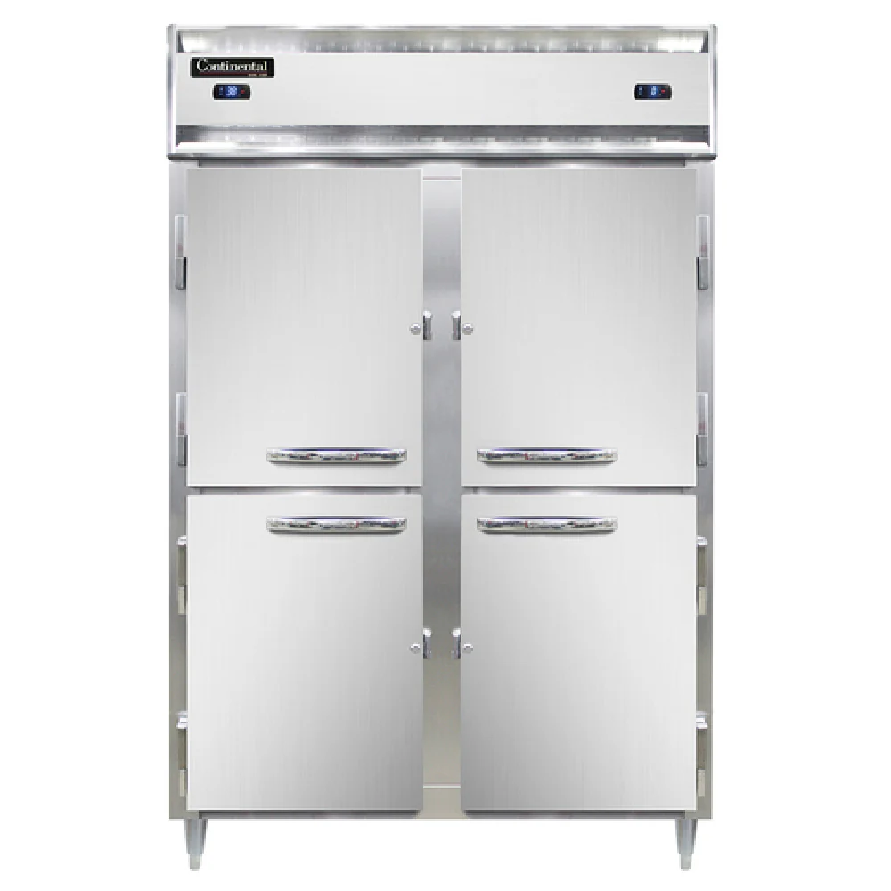 Continental Refrigerator D2RFSNHD 52 Inch Refrigerator Freezer Reach-in Two Section with Aluminum and Stainless Steel Continental Refrigerator D2RFSNHD 52 Inch Refrigerator Freezer Reach-in Two Section with Aluminum and Stainless Steel