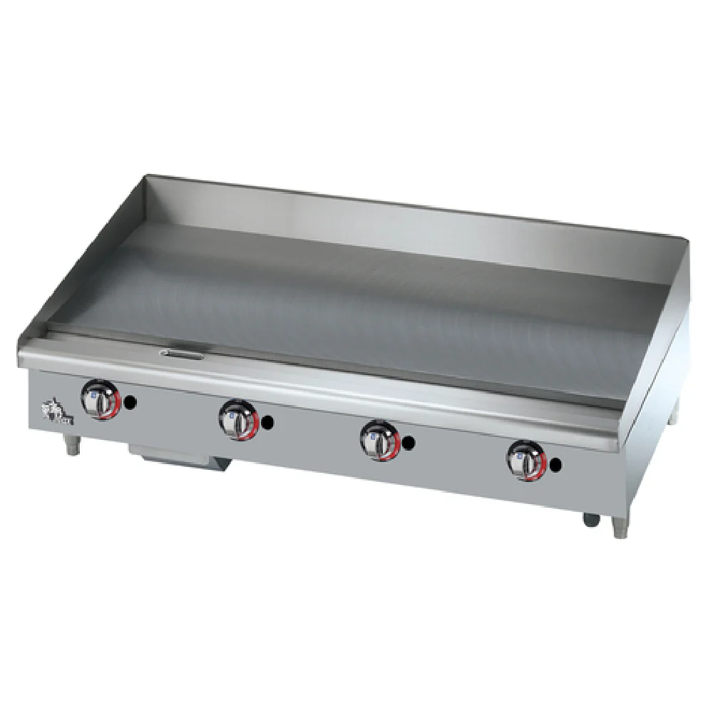 Star 648TSPF 48 Inch Griddle Gas Stainless Steel with Grease Trough 113200 BTU Star 648TSPF 48 Inch Griddle Gas Stainless Steel with Grease Trough 113200 BTU