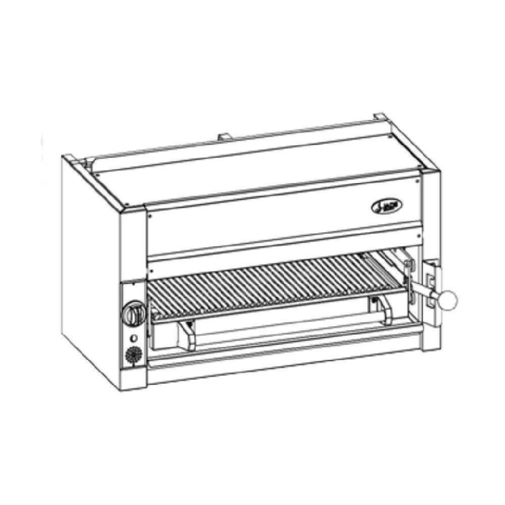 Jade Range JBR-JB36-WM_LP Gas Salamander Broiler 36 Inch Infrared 35000 BTU
