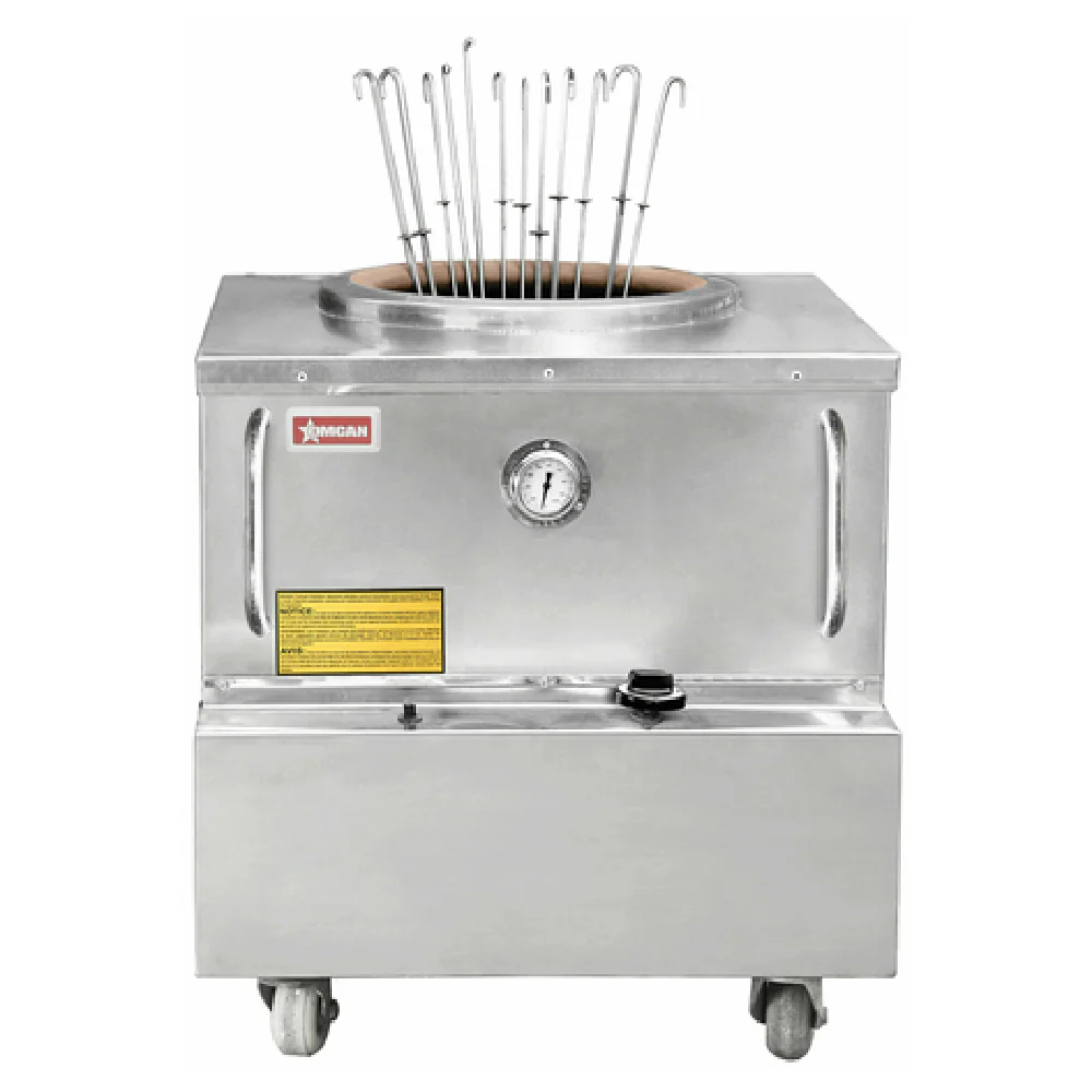 Omcan 44385 34 Inch Tandoor Clay Oven Gas Handcrafted with Accessories 70000 BTU