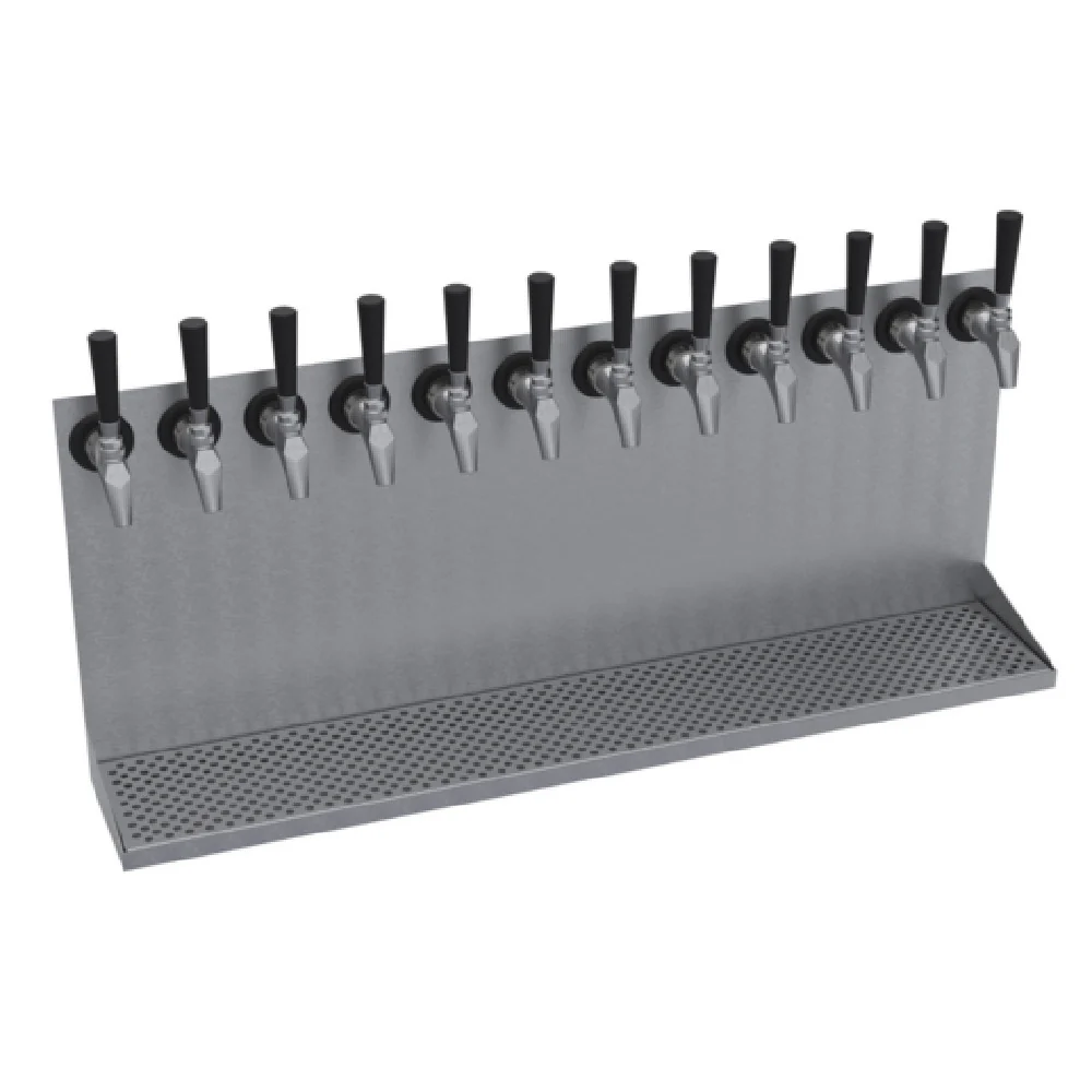Optional 36 Inch Stainless Steel Wall Mounted Drip Tray for Twelve Faucet, Krowne KWMDT-12S Optional 36 Inch Stainless Steel Wall Mounted Drip Tray for Twelve Faucet, Krowne KWMDT-12S