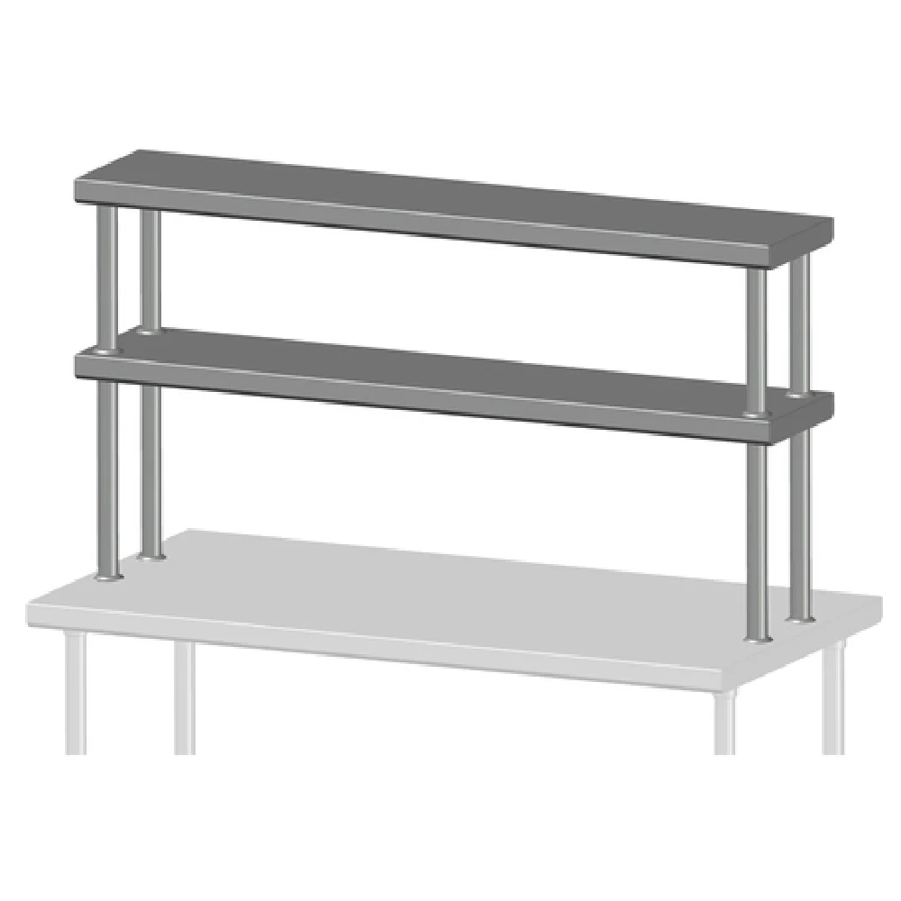 SPG International TSD-18-10 Universal Stainless Double Overshelf 10