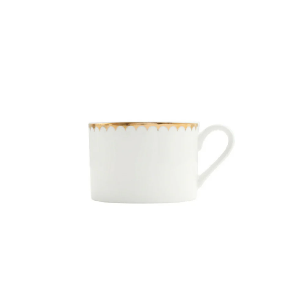 Fortessa RRP.DUCHESS.10 8 Oz Duchess Gold Can Coffee Cup Commercial China