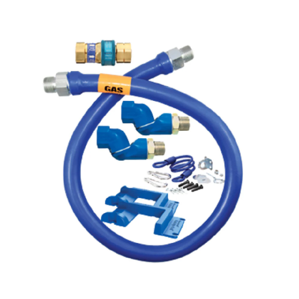 Dormont 1675BPQ2SR48PS 3/4 Inch 48 Inch Moveable Gas Connector Hose Stainless Steel Blue Dormont 1675BPQ2SR48PS 3/4 Inch 48 Inch Moveable Gas Connector Hose Stainless Steel Blue