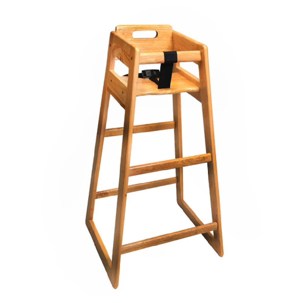 Central Specialties 910LT 20-1/2 Inch Deluxe High Chair Wood Light Finish with Seat Belt Central Specialties 910LT 20-1/2 Inch Deluxe High Chair Wood Light Finish with Seat Belt