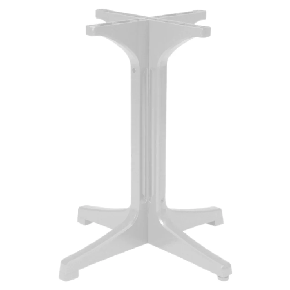 Grosfillex 55631804 26 Inch Pedestal Base Small for 24 Inch Table Tops Resin White
