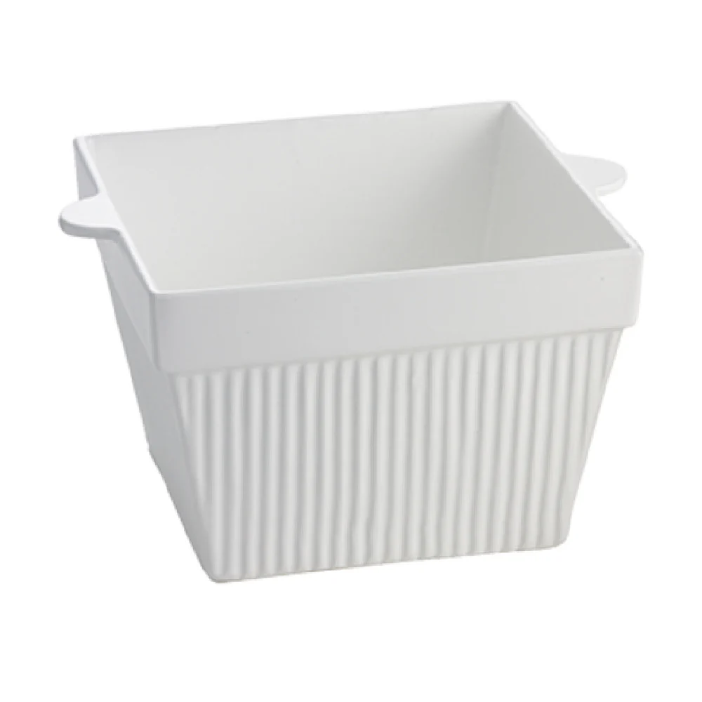 Tablecraft CW1480N 18 Oz Square Cold Holding Condiment Bowl Aluminum Tablecraft CW1480N 18 Oz Square Cold Holding Condiment Bowl Aluminum