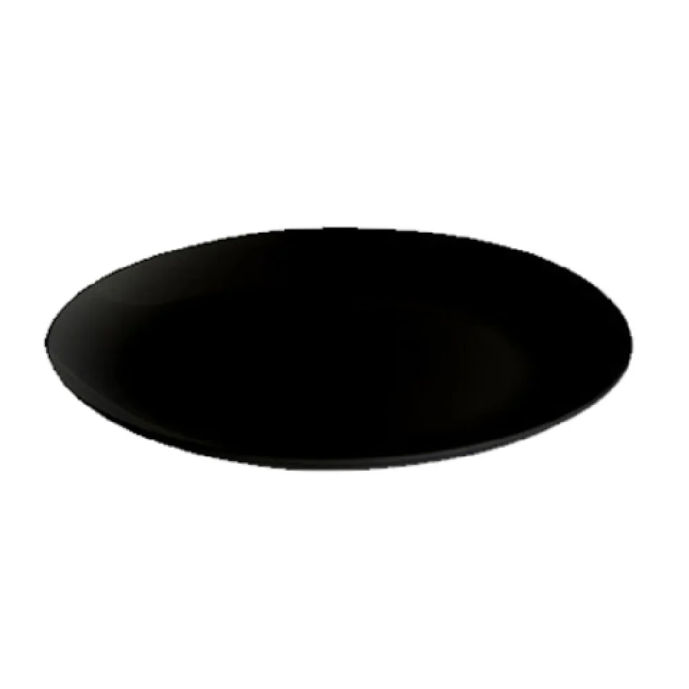 GET Enterprises ML-240-BK 18 Inch Black Melamine Display Plate Break-resistant GET Enterprises ML-240-BK 18 Inch Black Melamine Display Plate Break-resistant