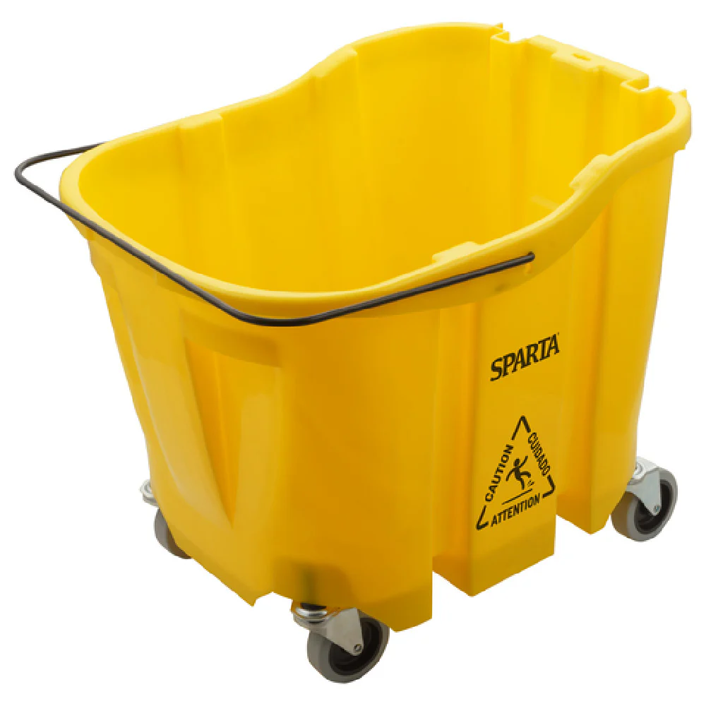 Carlisle 7690404 35 Qt Mop Bucket with Durable Polyethylene Construction Yellow Carlisle 7690404 35 Qt Mop Bucket with Durable Polyethylene Construction Yellow
