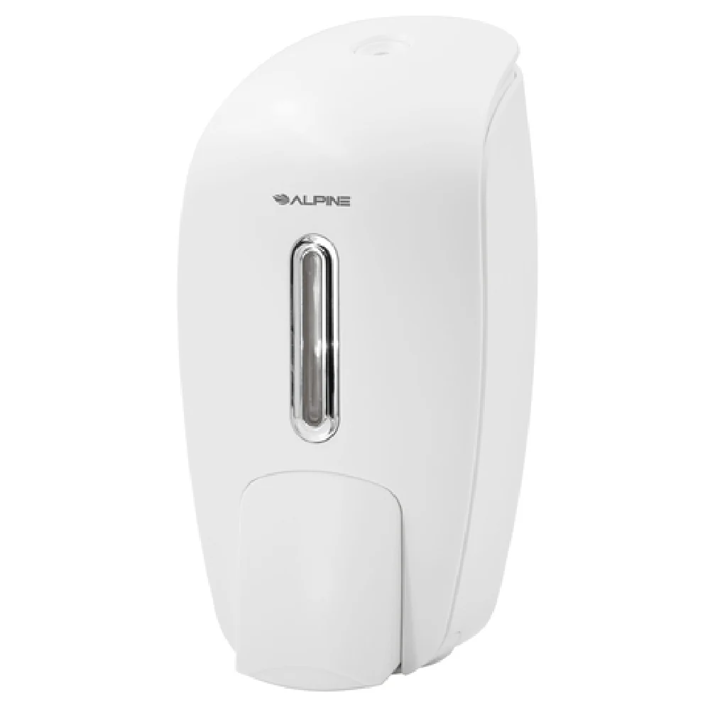 Alpine Industries ALP425-WHI 27 Oz Manual Soap and Hand Sanitizer Dispenser White Plastic Alpine Industries ALP425-WHI 27 Oz Manual Soap and Hand Sanitizer Dispenser White Plastic