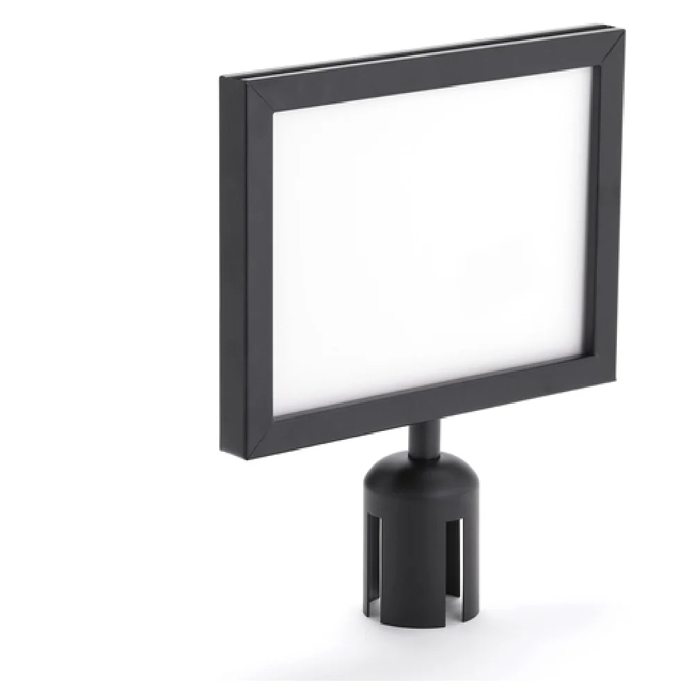 American Metalcraft RBHSIGNBL 11 Inch Horizontal Dual Sided Sign Stainless Steel Black