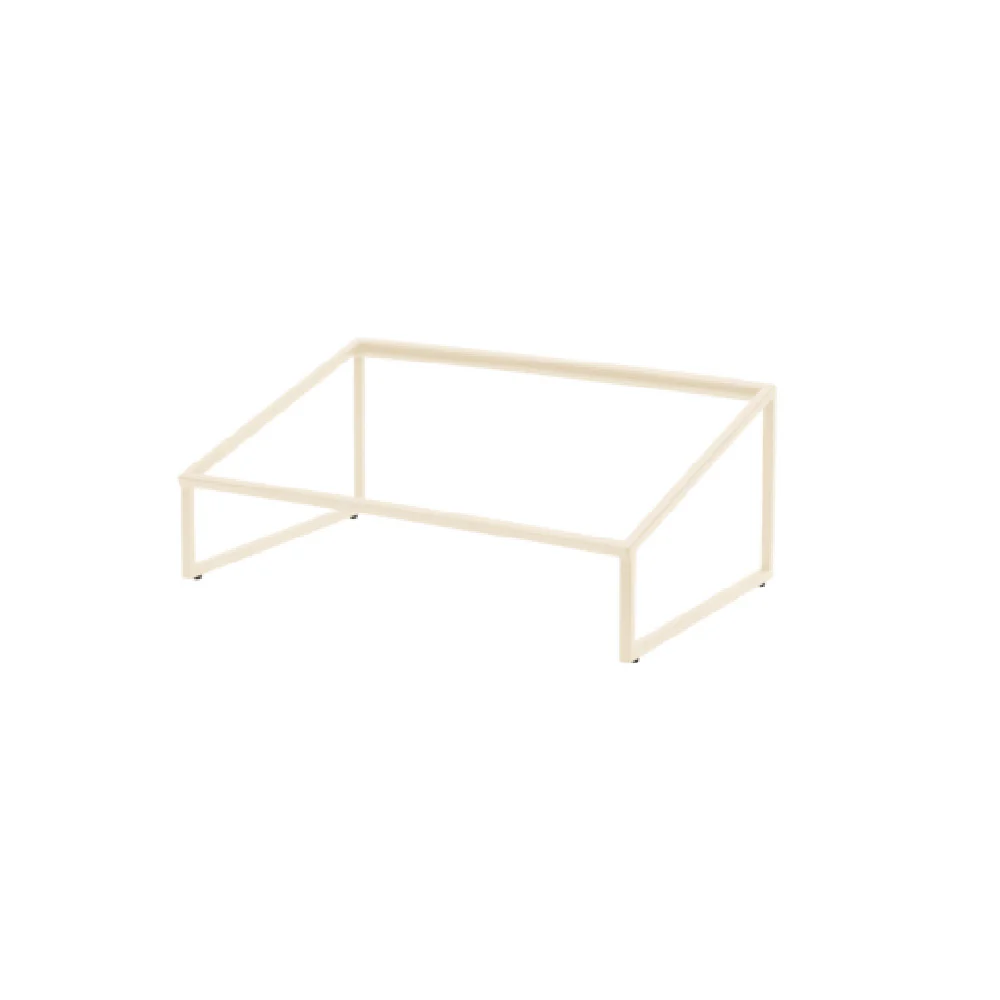 Steelite 7365MW339 14 Inch Rectangle Angled Riser Pivot Metal Ivory