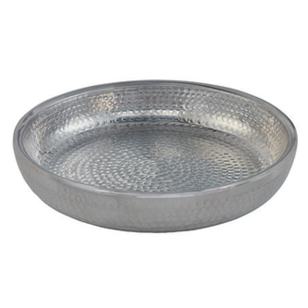 American Metalcraft ADSEAS12 80 Oz Seafood Tray Round Double-wall Aluminum Silver Hand Wash Only