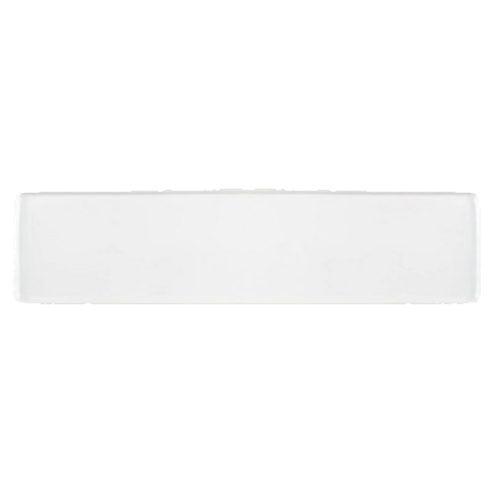 Vertex China AV-SP28N 16 Inch Platter Rectangle Rolled Edge Bright White Vertex China AV-SP28N 16 Inch Platter Rectangle Rolled Edge Bright White