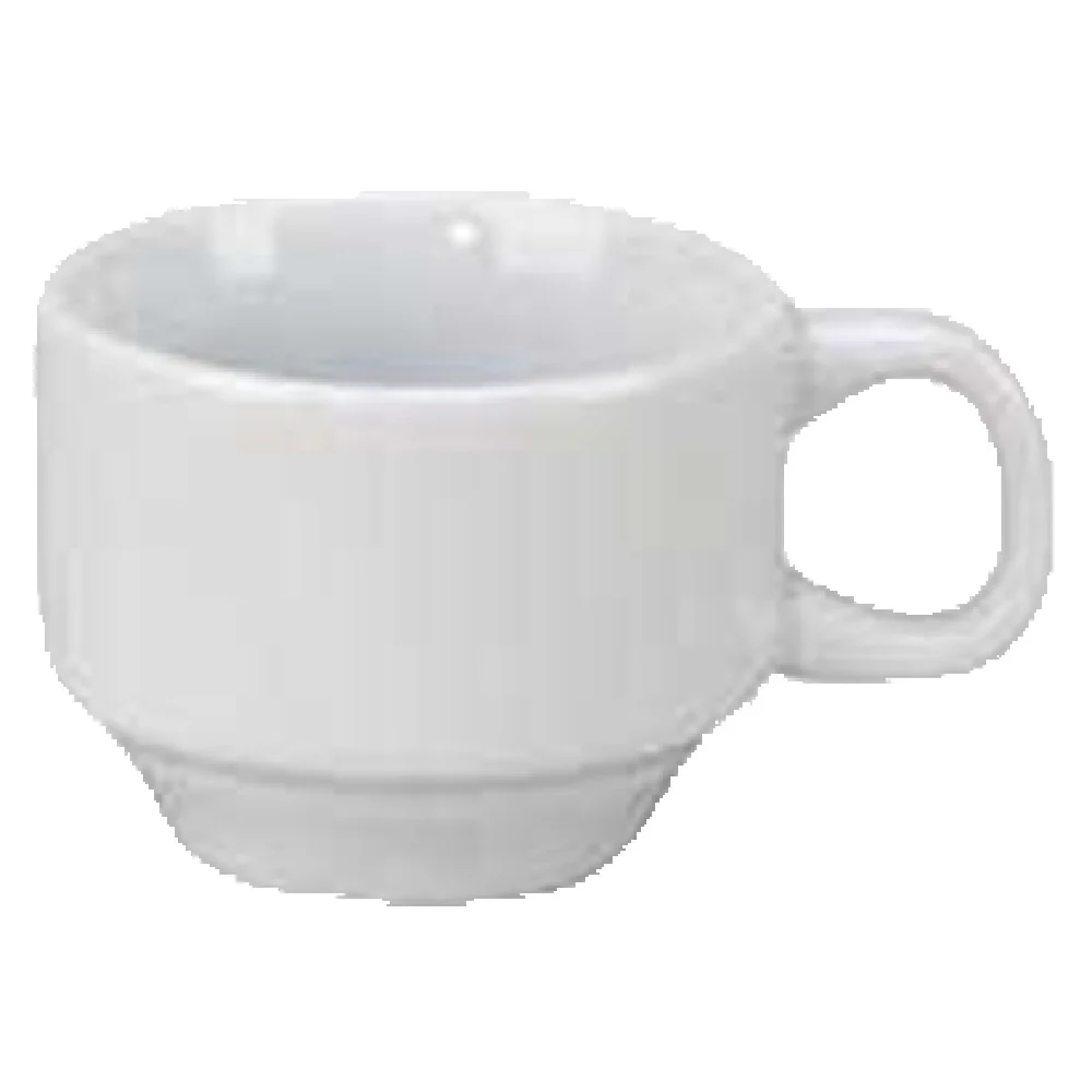 Vertex China ARG-50 3 Oz. A.D. Cup with Handle Porcelain Bright White