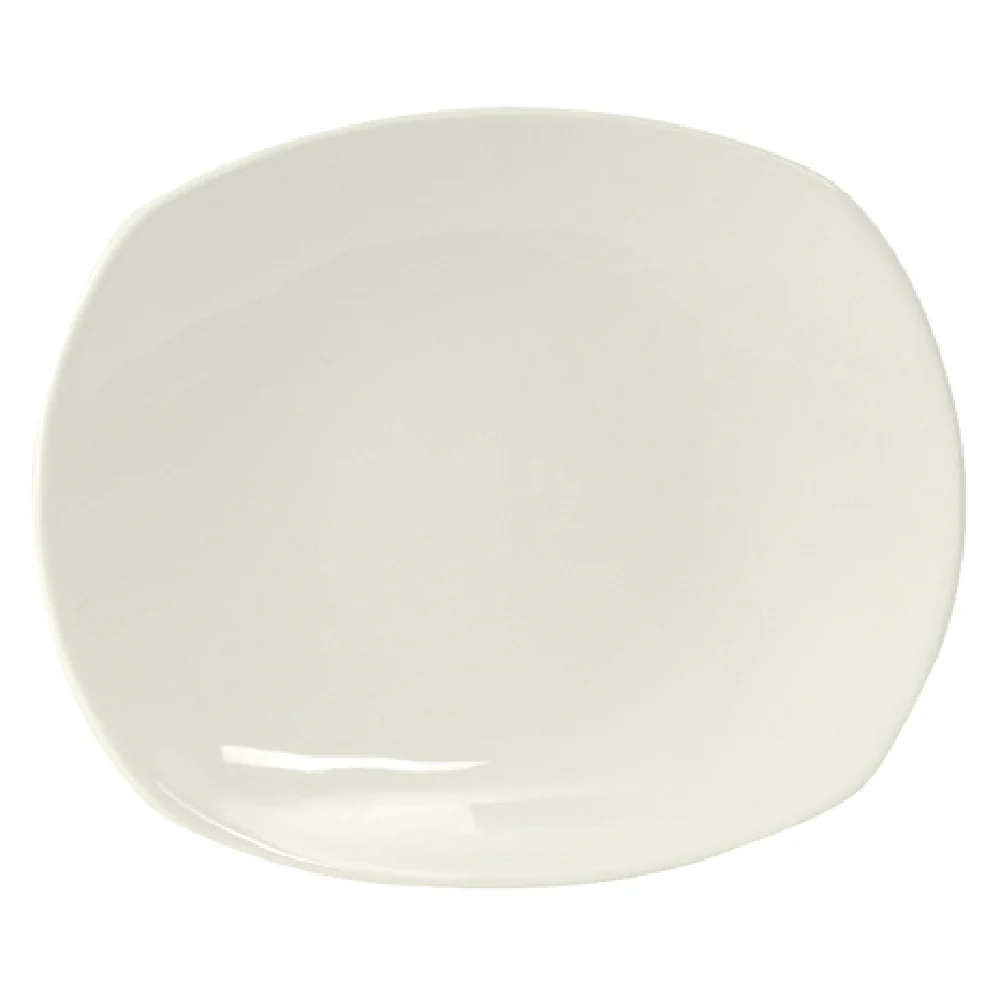 Tuxton AAU-004 8-1/8 Inch Oval Plate Ceramic Dishwasher Safe Lead-Free Pearl White