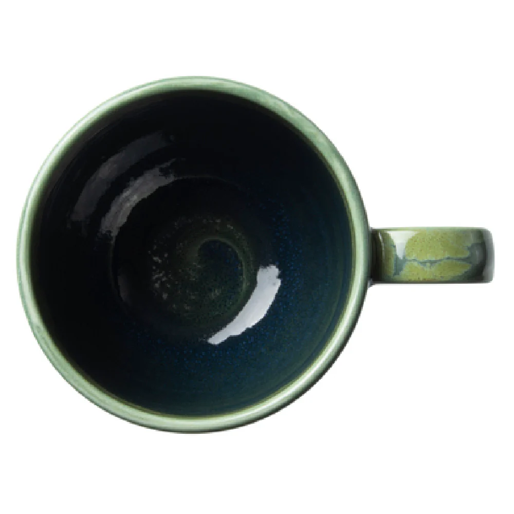 Steelite 1783X0021 8 Oz Liv Cup Aurora Vesuvius Burnt Emerald Ceramic